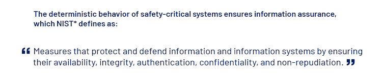 Definition of information assurance from NIST